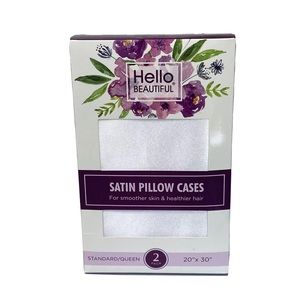 Hello Beautiful Full Queen Size Satin pillowcases